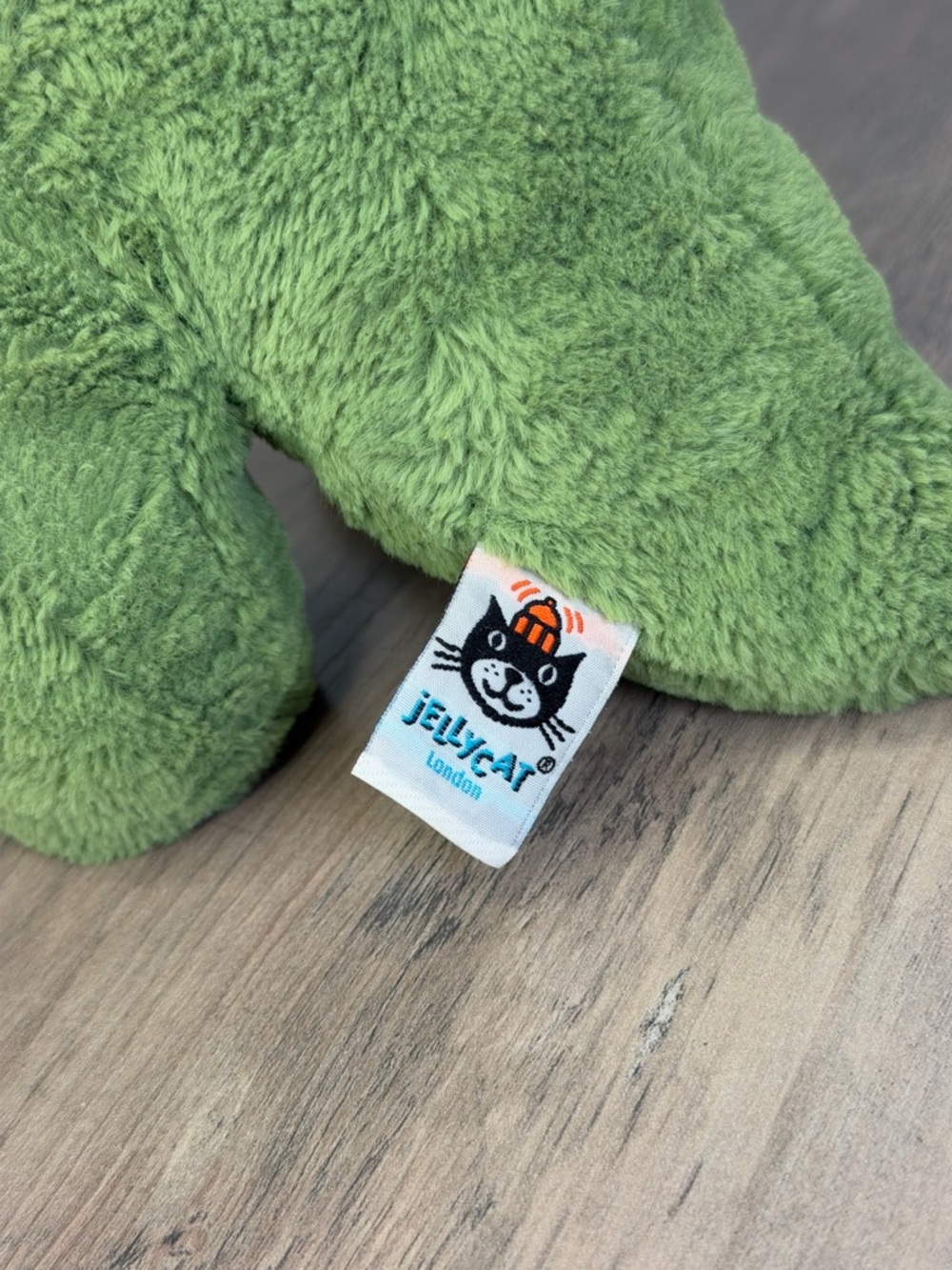 Retired Jellycat Fossilly T-Rex Plush Medium Green Dinosaur Stuffed Animal Rare - Picture 2 of 7